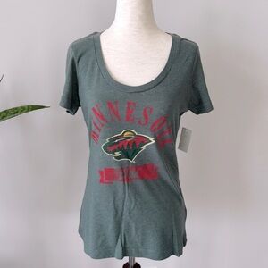 NWT Minnesota WILD “Koivu” Green Graphic Tee Shirt